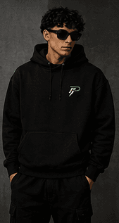 Shadow P Hoodie — Schwarz — Ansicht 4