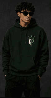 Crown Crest Hoodie — Forest Green — Ansicht 2